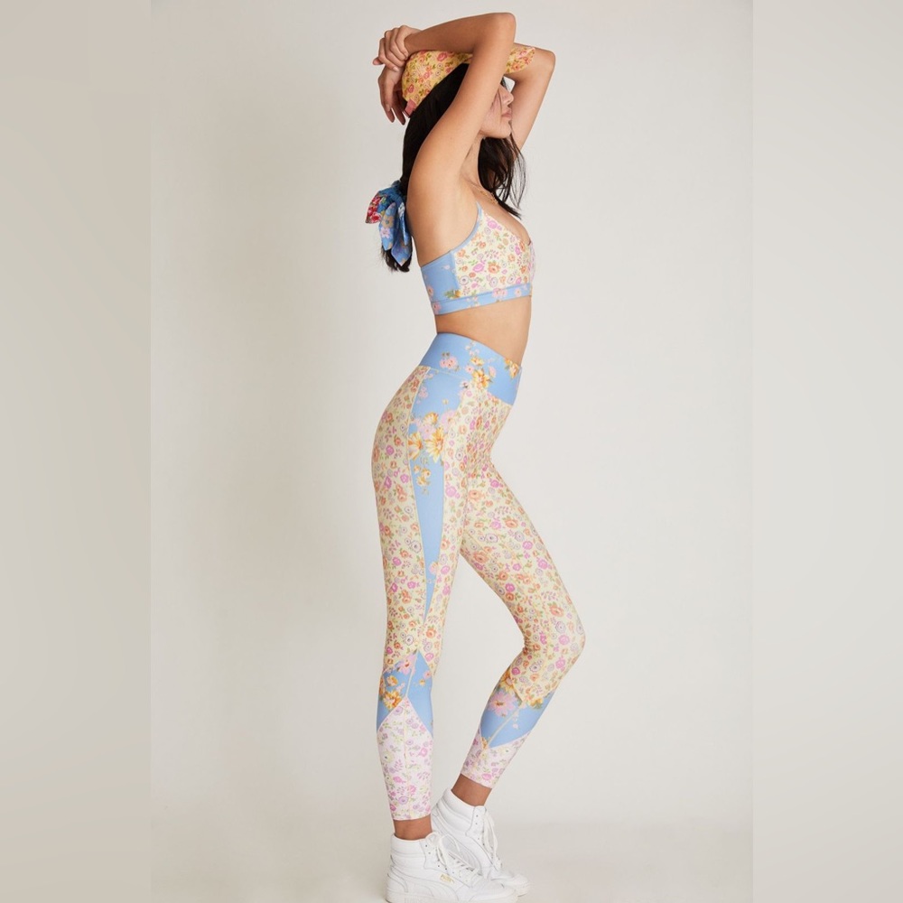 LoveShackFancy Floral and Blue Leggings - Picture 7 of 16